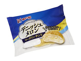 デニッシュメロンマーガリンサンド
