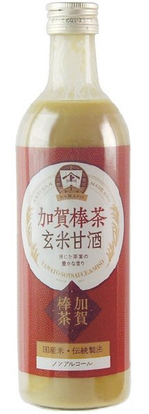 加賀棒茶玄米甘酒　４９０ｍｌビン
