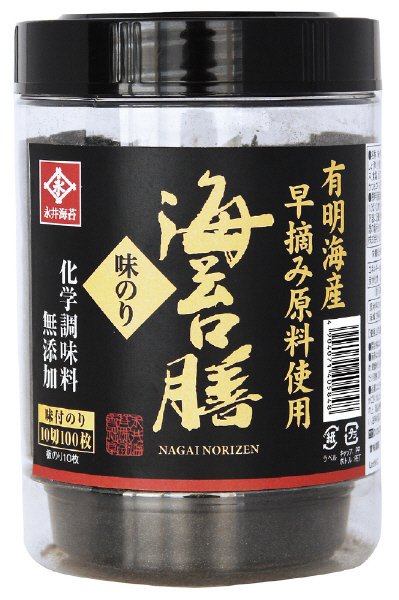 海苔膳味のり卓上10切100枚