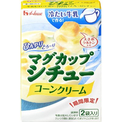 ひんやりとろ～りマグカップシチューコーンクリーム