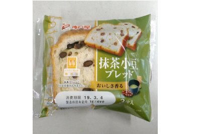 抹茶小豆ブレッド３枚入