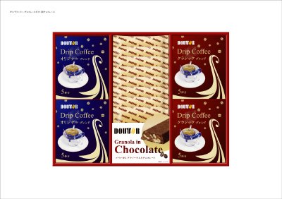 ドトール　ドリップコーヒー＆グラノーラチョコレートギフト