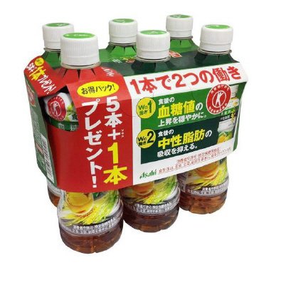 アサヒ　食事と一緒に十六茶Ｗ（ダブル）　ＰＥＴ５００ｍｌ×５本＋１本付き　マルチパック