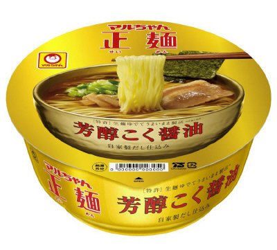 マルちゃん正麺　カップ　芳醇こく醤油