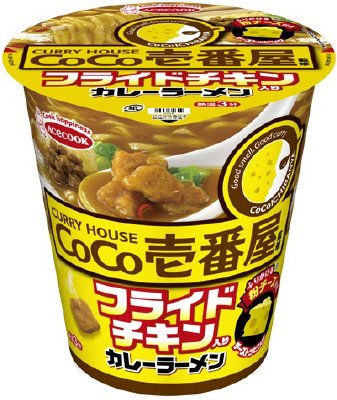 ＣｏＣｏ壱番屋監修　フライドチキン入りカレーラーメン　チーズトッピング