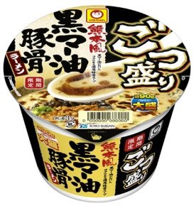 ごつ盛り　熊本風黒マー油豚骨ラーメン
