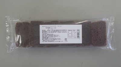 もちもちとしたココアケーキ