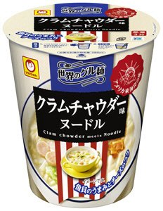 世界のグル麺　クラムチャウダー味ヌードル