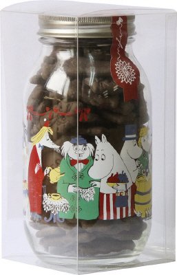 ムーミンビスケットボトル　ブラックココア