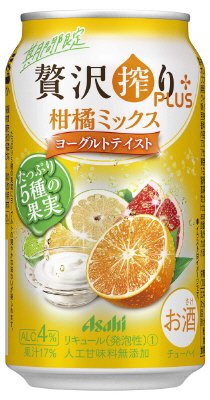 贅沢搾り　ミックスヨーグルトテイスト　ＰＬＵＳ　２種アソート（６缶）