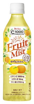 Ｃ１０００　フルーツミスト　ゆず＆みかん　５００ｍｌＰＥＴ