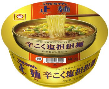 マルちゃん正麺　カップ　辛こく塩担担麺