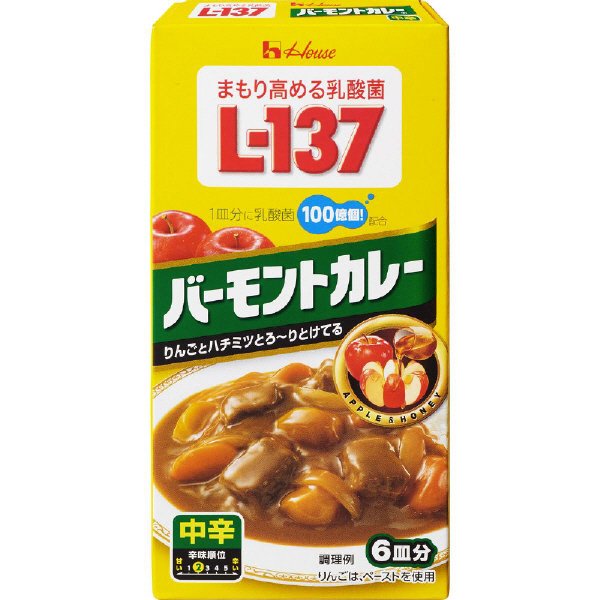 まもり高める乳酸菌Ｌ―１３７　バーモントカレー　中辛