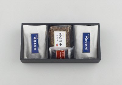 黒毛和牛ローストビーフ・黒豚の角煮詰合せ（RK-10C）