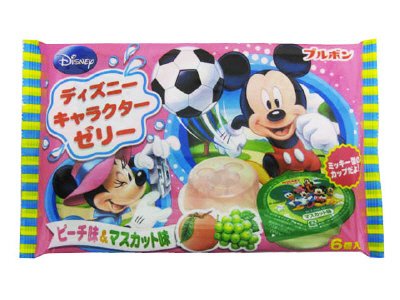 ディズニーキャラクター　ゼリーFS　ピーチ味＆マスカット味