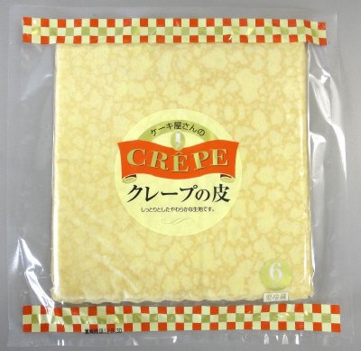ケーキ屋さんのクレープの皮