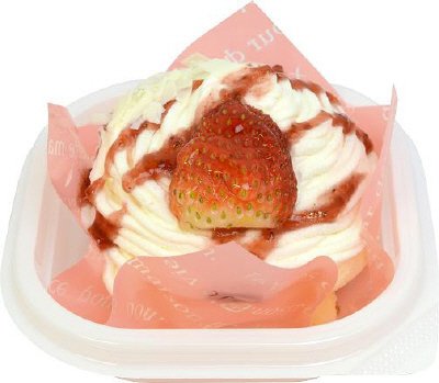 クリームたっぷり苺のケーキ