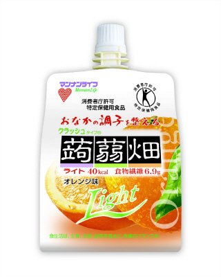 クラッシュタイプの蒟蒻畑ライトオレンジ味