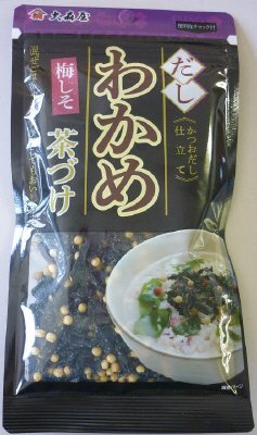 だしわかめ茶づけ 梅しそ