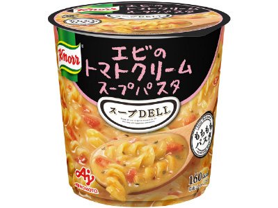 「クノール　スープＤＥＬＩ」エビのトマトクリームスープパスタ（容器入）