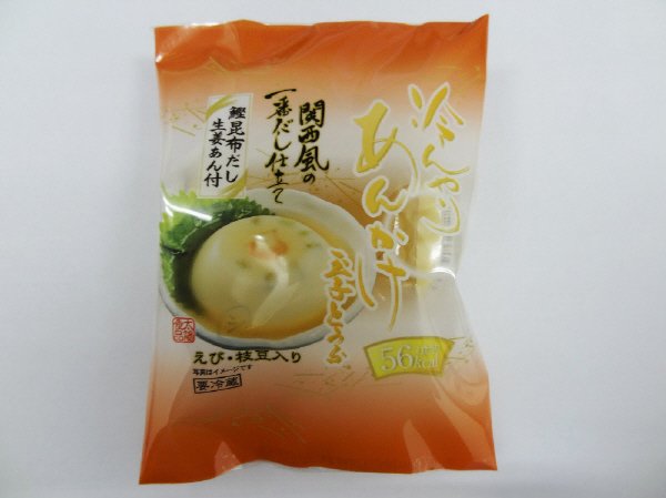 関西風一番だし生姜あんかけ玉子とうふ（海老・枝豆）