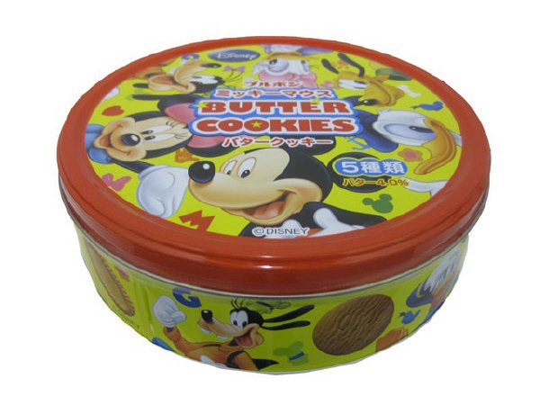 バタークッキー缶(ディズニーキャラクター)