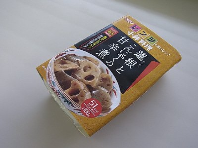 レンジでおいしい！小鉢料理　蓮根とこんにゃくの甘辛煮