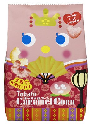 キャラメルコーン もも味