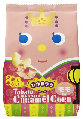 キャラメルコーン もも味