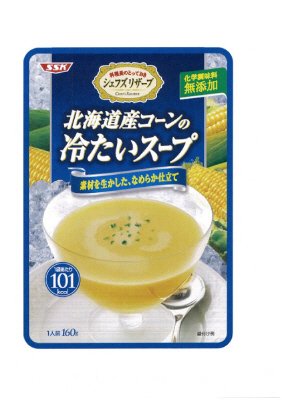 北海道産コーンの冷たいスープ