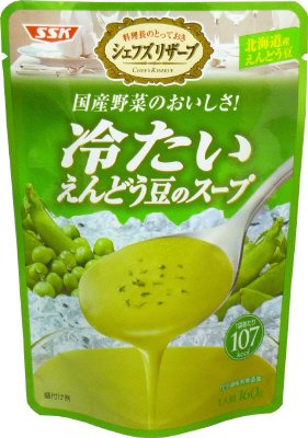 国産野菜のおいしさ　冷たいえんどう豆のスープ