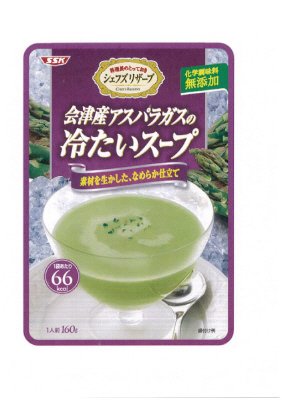 会津産アスパラガスの冷たいスープ