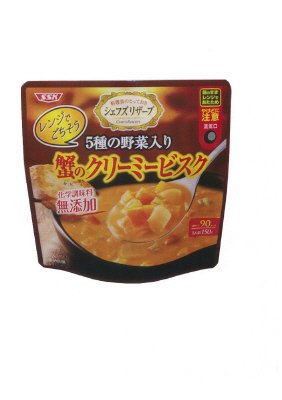 レンジでごちそう　蟹のクリーミービスク