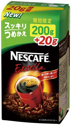 ネスカフェ　エクセラ　スッキリつめかえパック　２０ｇ増量