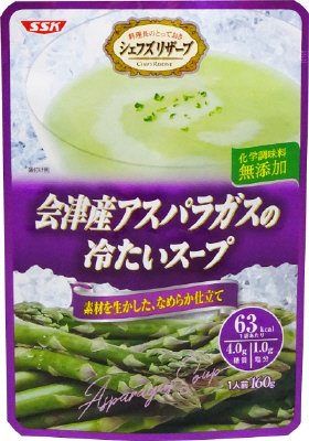 会津産アスパラガスの冷たいスープ