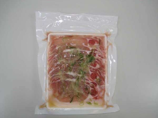 産直豚肉を使ったロースねぎ塩焼肉用