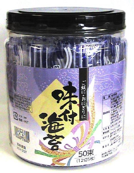 味付海苔５０束　丸Ｐ缶