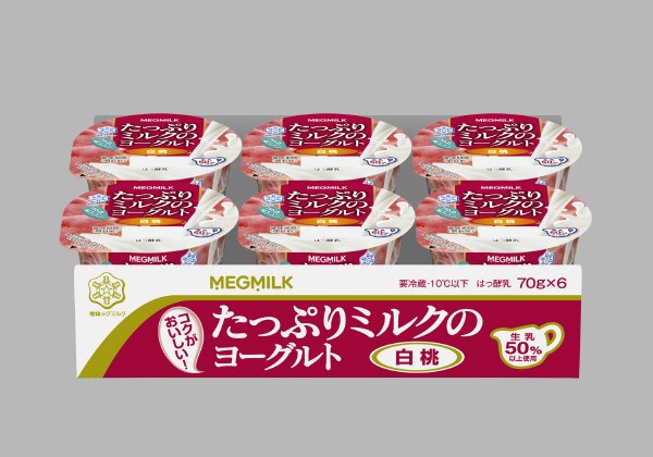 たっぷりミルクのヨーグルト　白桃