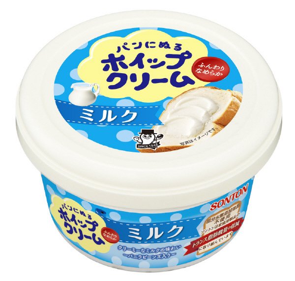 パンにぬるホイップクリーム　ミルク
