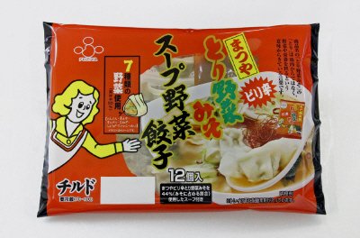 まつや　ピリ辛とり野菜みそ　スープ野菜餃子
