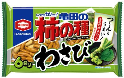 亀田の柿の種わさび６袋詰