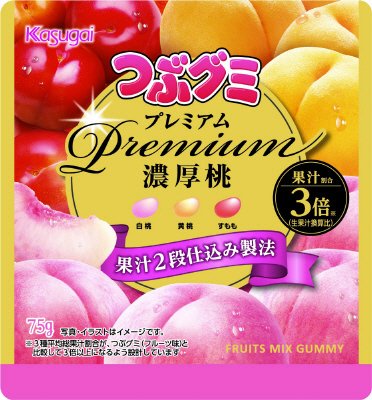 つぶグミｐｒｅｍｉｕｍ濃厚桃