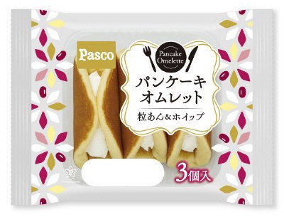 パンケーキオムレット　粒あん＆ホイップ