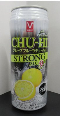 Vセレクト　グレープフルーツチューハイ　ストロング　５００ｍｌ