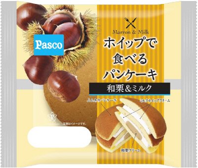 ホイップで食べるパンケーキ和栗＆ミルク