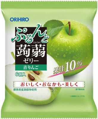 ぷるんと蒟蒻ゼリーパウチ　青りんご