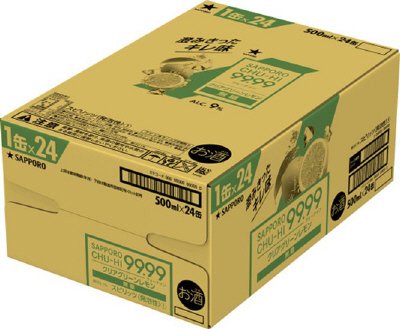 サッポロチューハイ９９．９９クリアグリーンレモン無糖