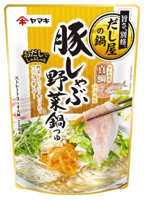 豚しゃぶ野菜鍋つゆ真鯛ゆず７５０ｇ