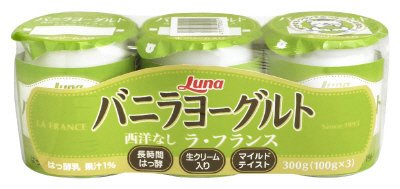 バニラヨーグルト　西洋なし　ラ・フランス