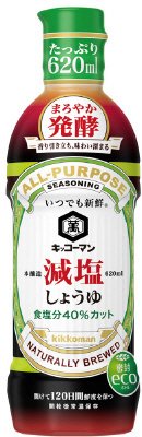 いつでも新鮮　減塩しょうゆ　まろやか発酵